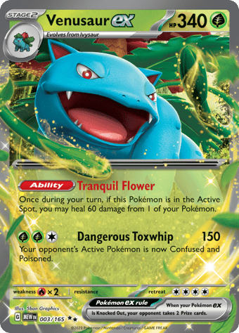 Venusaur EX Pokemon 151 Pokemon Card