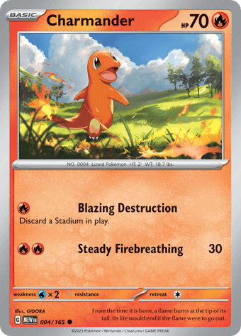 Charmander Pokemon 151 Pokemon Card Charmander Pokemon 151 Pokemon Card