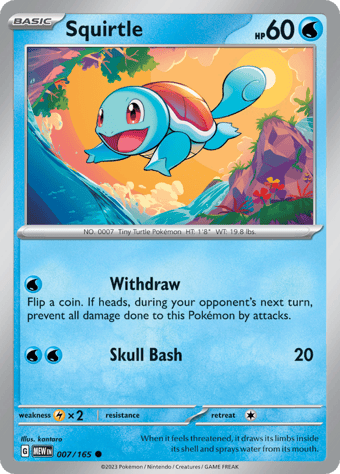 Squirtle Pokemon 151 Pokemon Card