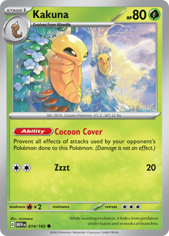 Kakuna Pokemon 151 Pokemon Card