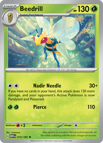 Beedrill Pokemon 151 Pokemon Card