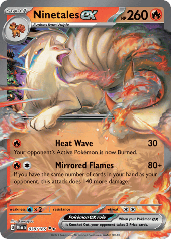 Ninetales EX Pokemon 151 Pokemon Card
