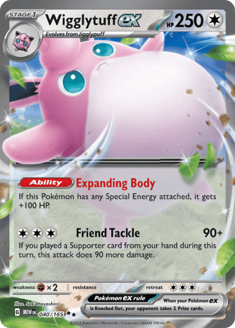 Wigglytuff EX Pokemon 151 Pokemon Card