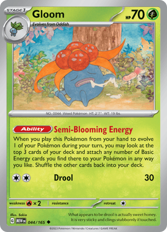Gloom Pokemon 151 Pokemon Card