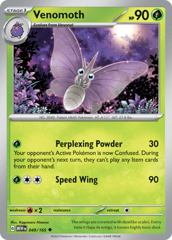 Venomoth Pokemon 151 Pokemon Card