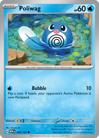 Poliwag Pokemon 151 Pokemon Card