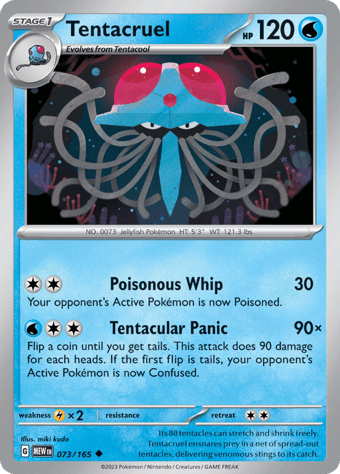 Tentacruel Pokemon 151 Pokemon Card
