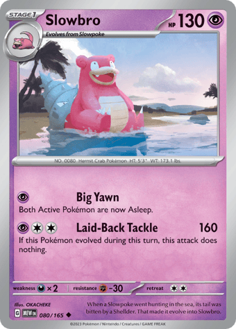 Slowbro Pokemon 151 Pokemon Card