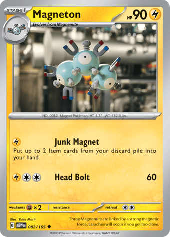Magneton Pokemon 151 Pokemon Card