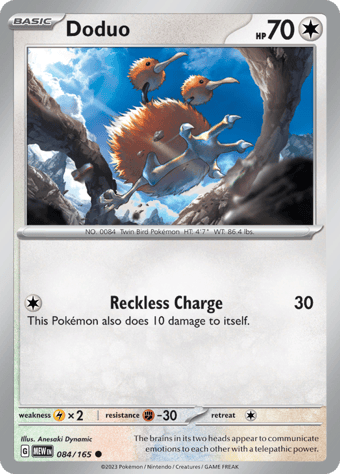 Doduo Pokemon 151 Pokemon Card