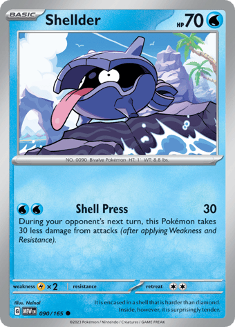 Shellder Pokemon 151 Pokemon Card