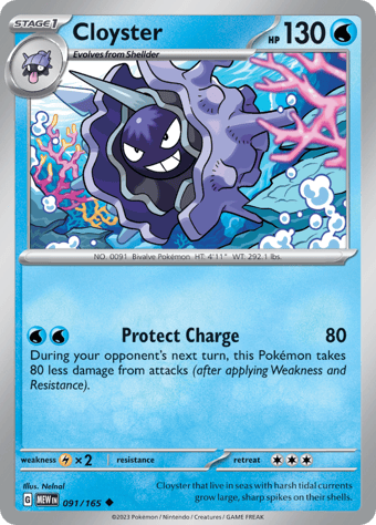 Cloyster Pokemon 151 Pokemon Card