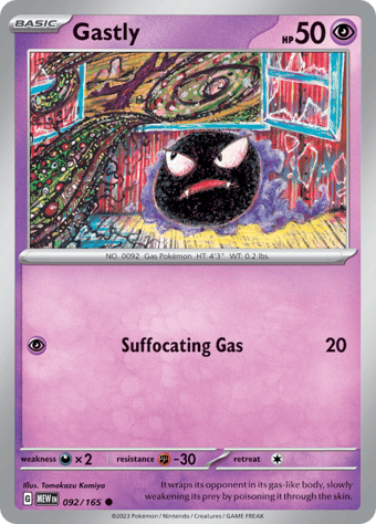 Gastly Pokemon 151 Pokemon Card