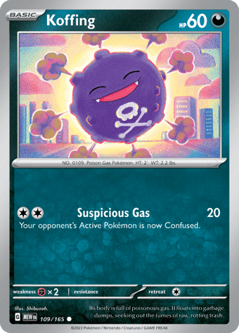 Koffing Pokemon 151 Pokemon Card