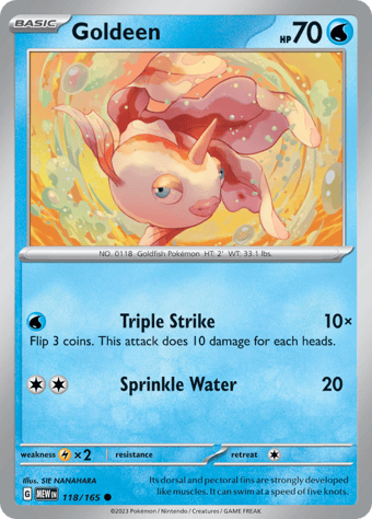 Goldeen Pokemon 151 Pokemon Card