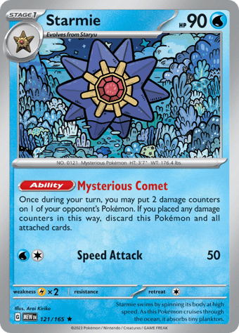 Starmie Pokemon 151 Pokemon Card