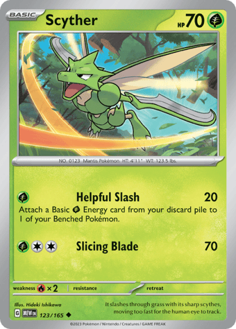 Scyther Pokemon 151 Pokemon Card