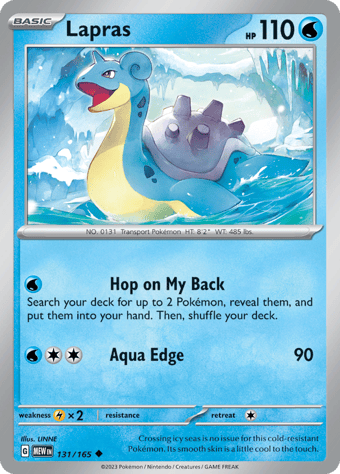 Lapras Pokemon 151 Pokemon Card