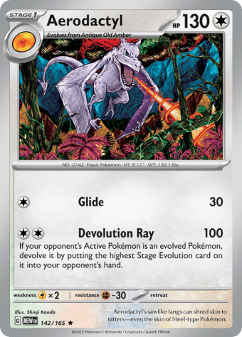 Aerodactyl Pokemon 151 Pokemon Card