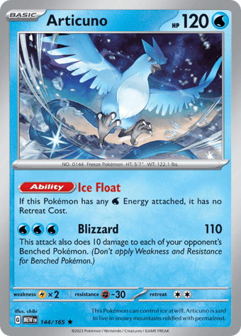 Articuno Pokemon 151 Pokemon Card