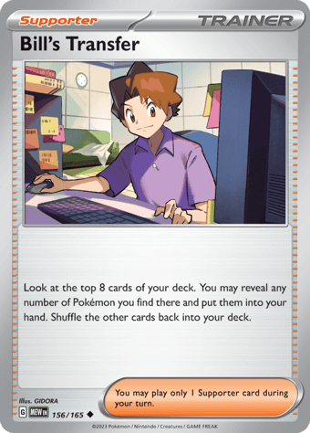 Bill's Transfer Pokemon 151 Pokemon Card
