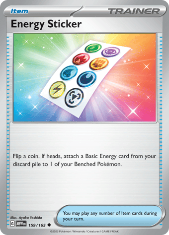 Energy Sticker Pokemon 151 Pokemon Card