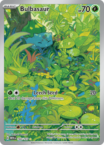 Bulbasaur Pokemon 151 Pokemon Card