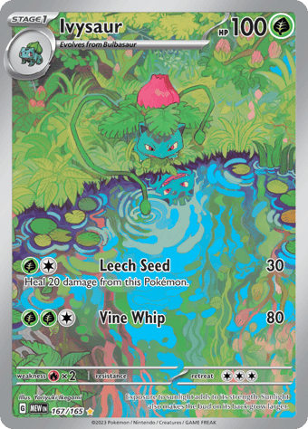 Ivysaur Pokemon 151 Pokemon Card