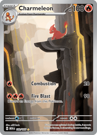 Charmeleon Pokemon 151 Pokemon Card