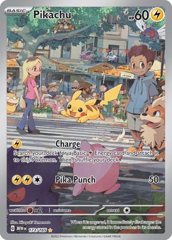 Pikachu Pokemon 151 Pokemon Card