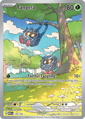 Tangela Pokemon 151 Pokemon Card
