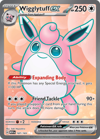 Wigglytuff EX Pokemon 151 Pokemon Card