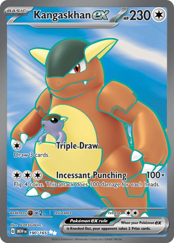 Kangaskhan EX Pokemon 151 Pokemon Card