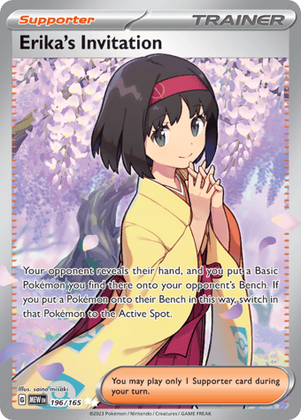 Erika's Invitation Pokemon 151 Pokemon Card