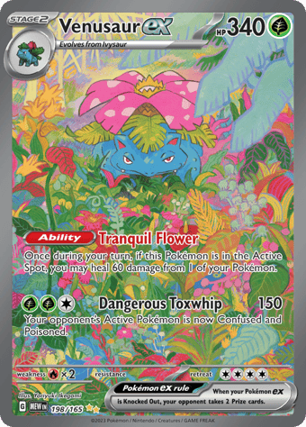 Venusaur EX Pokemon 151 Pokemon Card