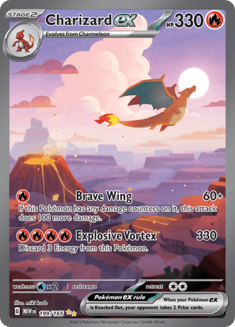 Charizard EX Pokemon 151 Pokemon Card