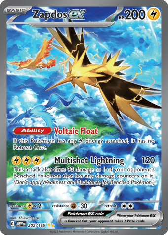 Zapdos EX Pokemon 151 Pokemon Card
