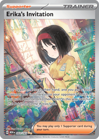 Erika's Invitation Pokemon 151 Pokemon Card