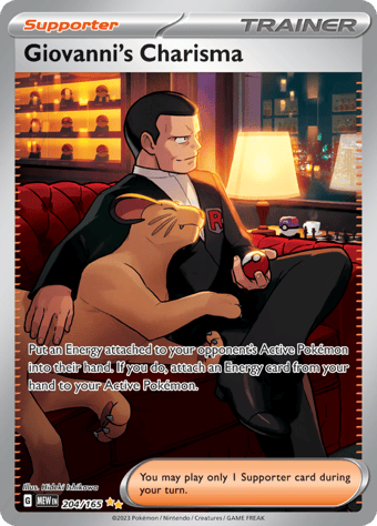Giovanni's Charisma Pokemon 151 Pokemon Card