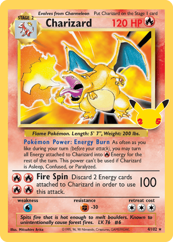 Charizard Celebrations - Classic Collection Pokemon Card