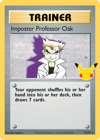 Imposter Professor Oak Celebrations - Classic Collection Pokemon Card