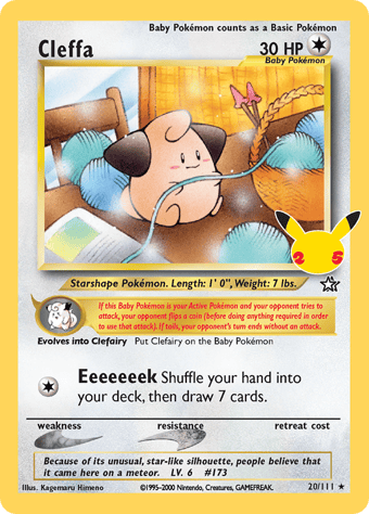 Cleffa Celebrations - Classic Collection Pokemon Card