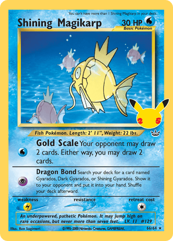 Shining Magikarp Celebrations - Classic Collection Pokemon Card