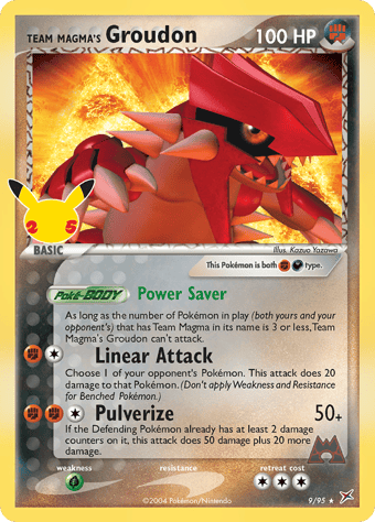 Team Magma's Groudon Celebrations - Classic Collection Pokemon Card
