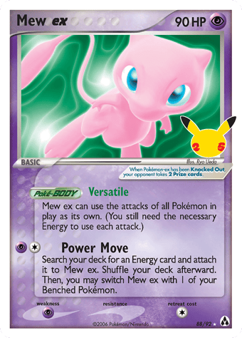Mew EX Celebrations - Classic Collection Pokemon Card