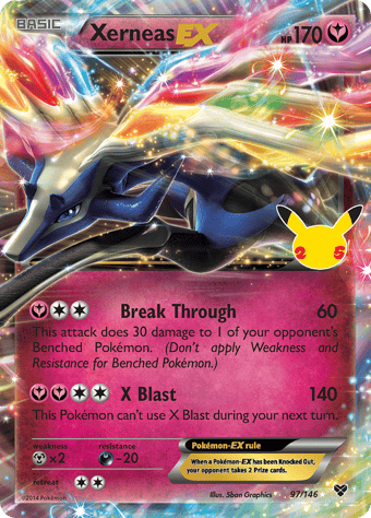 Xerneas EX Celebrations - Classic Collection Pokemon Card