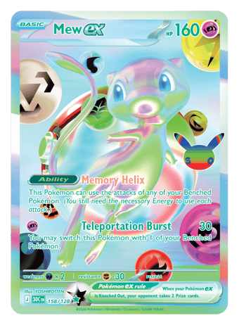 Mew EW 30th Celebration Pokemon Card
