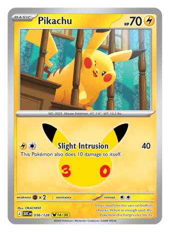 Pikachu 30th Celebration Pokemon Card