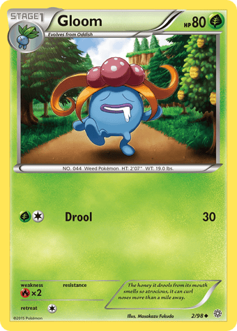 Gloom Ancient Origins Pokemon Card