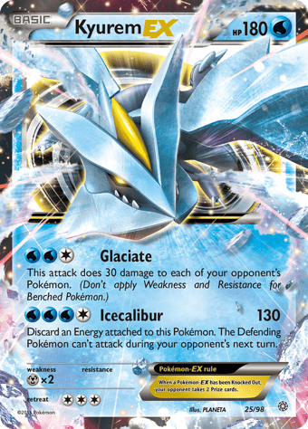 Kyurem-EX Ancient Origins Pokemon Card